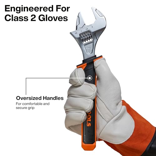 KLEIN TOOLS 47130INS Insulated Adjustable Wrench, 12-Inch, 1000V Rated