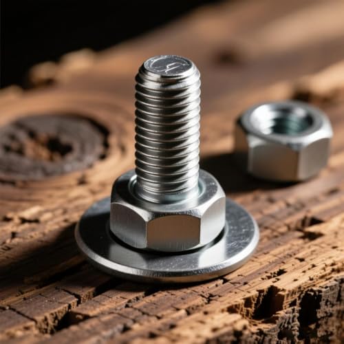 M6 x 1mm Metric Nylon Insert Lock Nuts (30pcs) + 412pcs Flat Washer Set