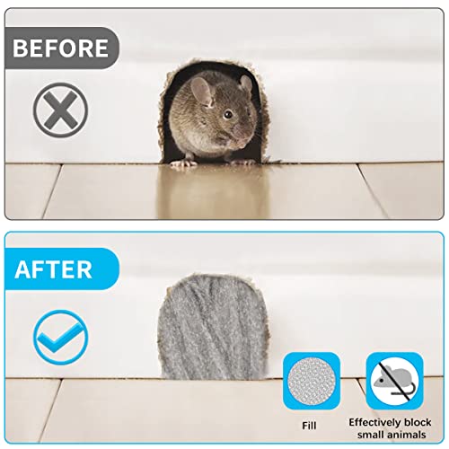 Steel Wool Roll, 60 FT Flexible Stainless Steel Wool Rolls Interstice Hole Filler, Barrier Wire Mesh Hole Fill Fabric, Control Gap Filter Keep Animals Away from Holes for House Garage 60FT