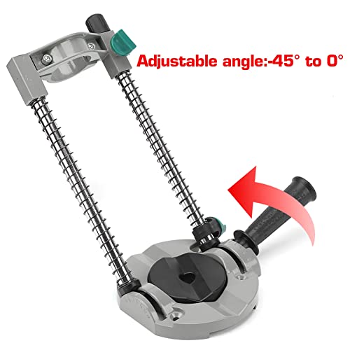 Adjustable Angle Drill Holder Stand for Electric Drill and Power Tools with Positioning Bracket