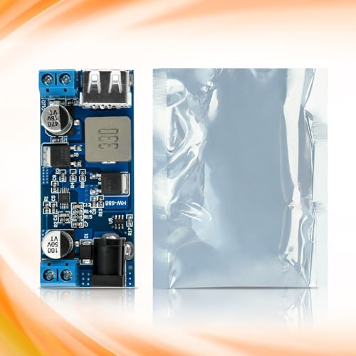 24V/12V to 5V 5A DC-DC USB Step Module Down, Fastsaw Buck Converter Module with Synchronous Rectifier, for Car and Motorhome with Overload, Short Circuit and Reverse Polarity Protection 1