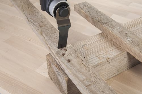 wolfcraft Plunge Saw Blade "PRO" BiM, Universal Attachment for Vibration Saw, 3987000, for Wood with Nails, Non-ferrous Metals 22 mm