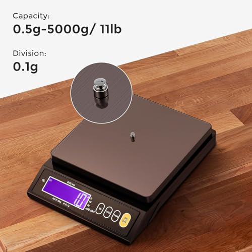 Bonvoisin 10 lb Digital Scale for Kitchen & Baking with Percentage Weighing 5kg / 0.1g
