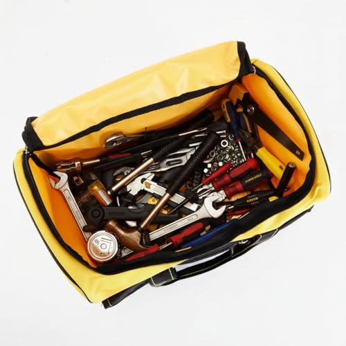 Sanwuta 3 Pack Tool Bag 16 Inch Waterproof Heavy Duty Wide Mouth