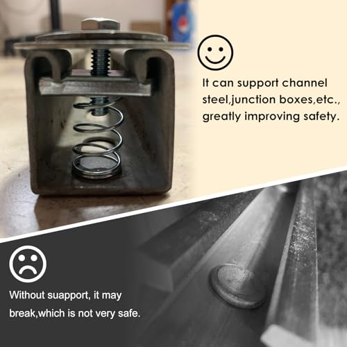 CNQLIS 50 Pcs 1/4"-20 Flared Spring Strut Channel Nuts