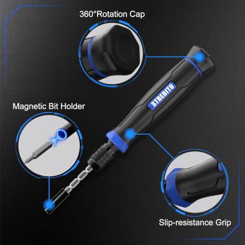 STREBITO Precision Screwdriver Set 153 in 1 Small Magnetic Screwdriver Set Blue