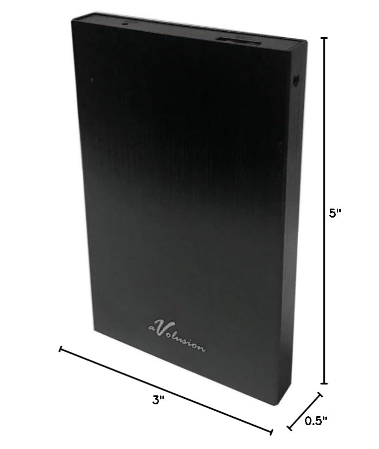 Avolusion HD250U3 1TB USB 3.0 Portable External Gaming Hard Drive (Xbox One Pre-Formatted) - Black