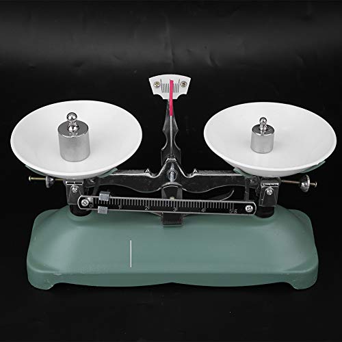 Fdit Mechanical Scales Double Tub Scales Tray Table Scales for Laboratory Lessons Physics Accessories Various Weights (100 g) 100G