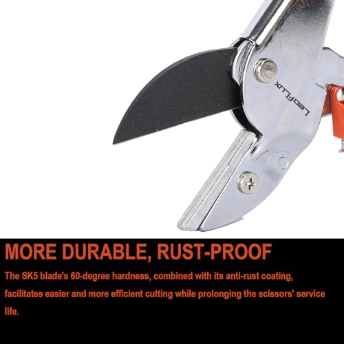 LeafLux 8" Professional Heavy Duty Anvil Pruning Shears (1108S) and LeafLux Pruning Shears, SK5 Titanium Plated Rust-Proof Bypass Pruning Shears(1003B)