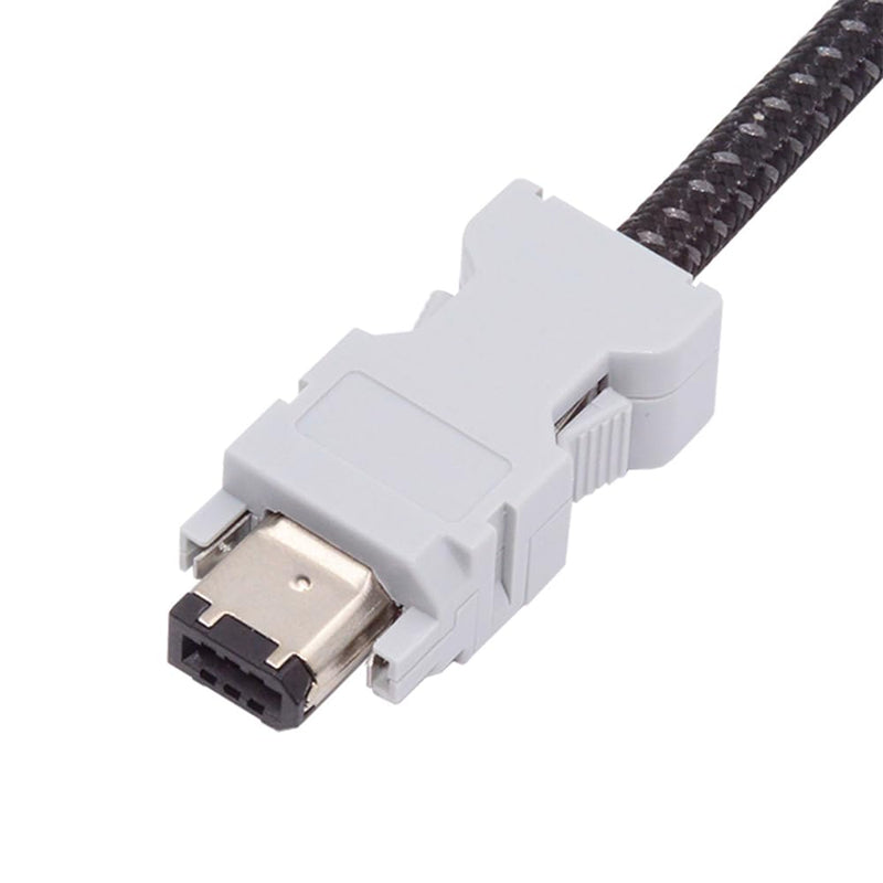 xiwai FireWire IEEE 1394 6Pin CN3 Plug SM-6P I/O Connector, 55100-0670 Male JZSP-CMP9-1-E 6-Pin Encoder Plug Compatible with Yaskawa Panasonic Servo 54280-0609 6-pin male