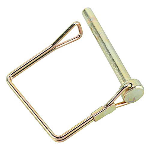 20-Pack Square Shaft Locking Pin Wire Lock Pin Safety Coupler Pin , 3 Sizes Available: 3/8" x 2-1/4", 1/4" x 2-1/4", 5/16" x 2-1/4" (20Pcs: 3/8" x 2-1/4") 20Pcs: 3/8" x 2-1/4"