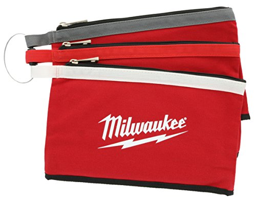 Milwaukee 48-22-8193 Canvas Zipper Pouch (3 Pack)
