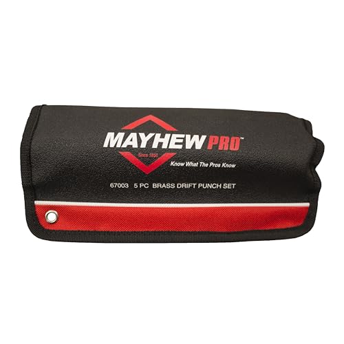 Mayhew Tools 67003 Brass Drift Punch, 5-Piece Set