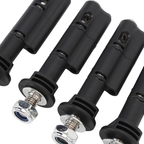 Mounting Pins for Recovery Boards, 4PCS 17mm Traction Boards Mounting Pins with Padlock for MaxTrax MKII Recovery Boards, Mounting Pins Kit Anti Theft Safety Pins Kit