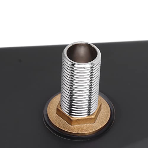 Glass Rinser Cup Washer, 304 Stainless Steel Cleaner Rinser High Pressure Washing With Drain Drip Tray Hose for Bar Coffee Shop (Black)