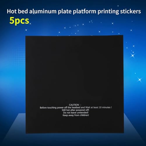 5Pcs 220X220Mm 3D Printer Adventurer 4 Build Plate, Adventurer 4 Build Plate Part Heated Bed Plate Printing Stickers