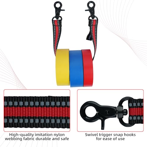 MELOTOUGH Tool Holster Cordless Drill Holster/Hook Single Tool Belt Hook,Tape Thong Electrical Tape Holder with Trigger Snap Hook Electrical Tape Strap for Tool Belt, Tool Bag, Tool Backpack