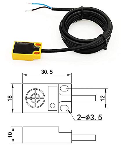 Inductive proximity switch/sensor 12-24 volts TL-W5MB1 PNP 5mm CNC 3D printer endstop square