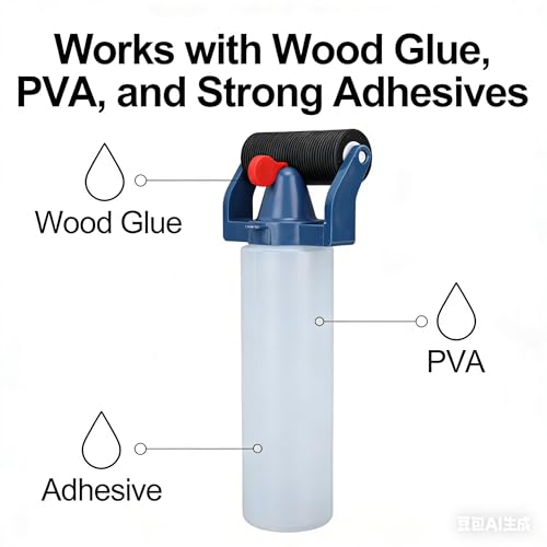 Marhynchus Wood Glue Dispenser with Precision Roller, Mess-Free