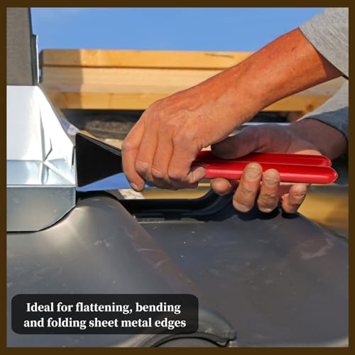 Covzoe 3 Pieces Hand Seamer Sheet Metal Tools with Straight, 45°, 90° Jaws