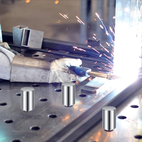 10 PCS Welding Table Fixture Pins, 5/8" x 1" x 1.5" Stop Alignment Stainless Steel Accessories Welding Square Quick Setup Fixturing Kit, Tools and Accessories for Table