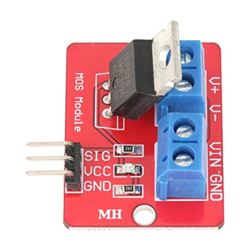 Akozon MOSFET Driver Module 5PCS 0-24V Button Drive for Arduino Drive Module MOS Tube Field Effect Tube Drive Module (3.5V/5V)