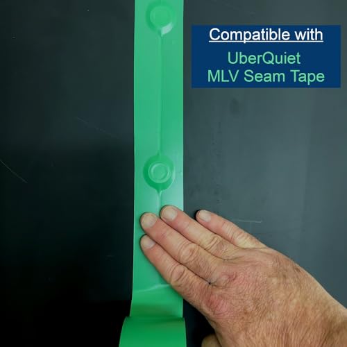 MLV Cap Nails, 1-inch, for Installation of Mass-Loaded Vinyl Noise Barriers, Medium (500 pcs) 500 pcs