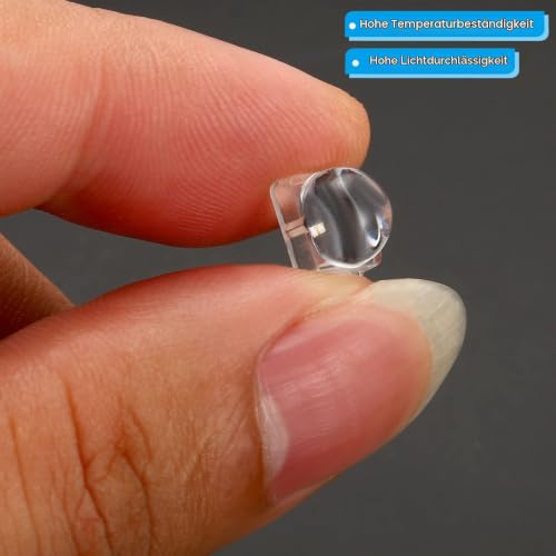 PATIKIL LED Convex Lens 30 Pack 30° Beam Angle Acrylic LED Optical Convex Condenser Lens for 5050 LED Strip Lamp Beads 30 Degrees