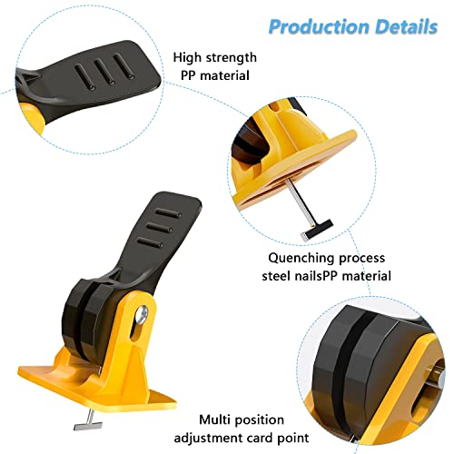 100PCS Tile Spacers Leveling System Set, 100 Reusable Tile Levelers+50 Replaceable T-PINs, Tile Leveling Clips Fit 8-12mm Tiles, Tile Spacers Tool Set for Wall & Floor (100)