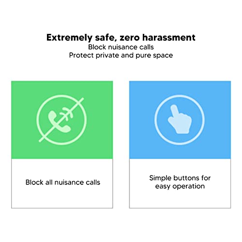 Call Blocker for Landline Phones, 4000Groups Blacklist Home Office Call Blocking Device, 100 Call List, LCD Display, for Most Landline Phones