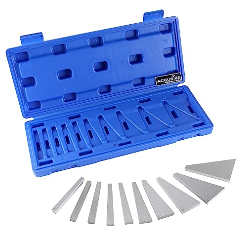 Accusize 10 Pc Precision Angle Block Set, 1-30 Deg Range