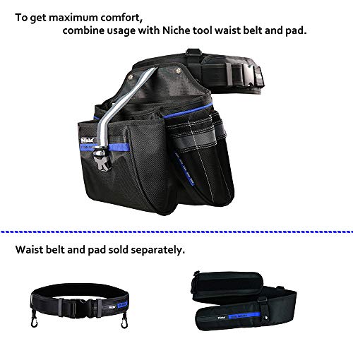 Niche Tool Bag for Electricians Plumbers Gardeners Carpenters Construction Working Tool Holder Organizer for Easy Access of Tools Maximum Storage of Tools TL-6207