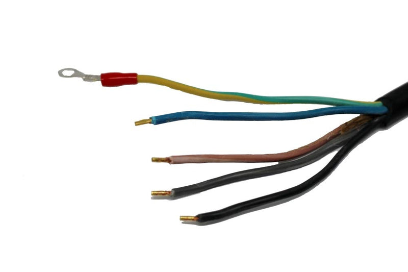 Switch - plug combination 3-phase 400V with 80cm cable, phase inverter and magnetic emergency stop switch - identical to KEDU KOA7 400V