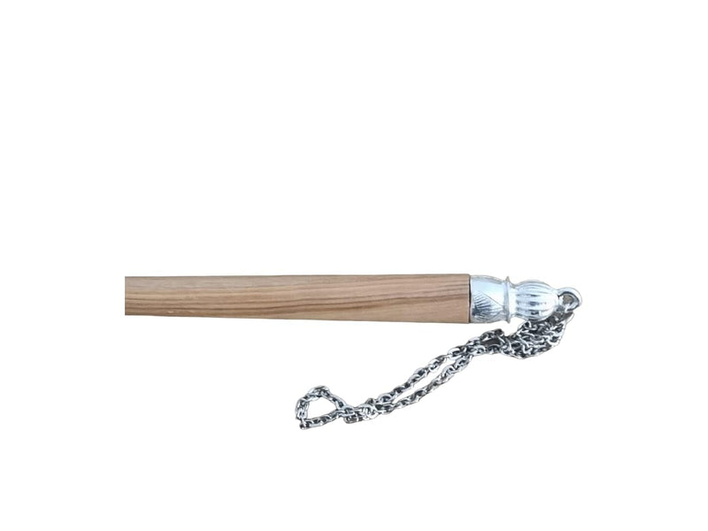 Authentic Olive Wood Torah Pointer Yad with Chain - 8" Handcrafted Book Marker for Scripture Reading