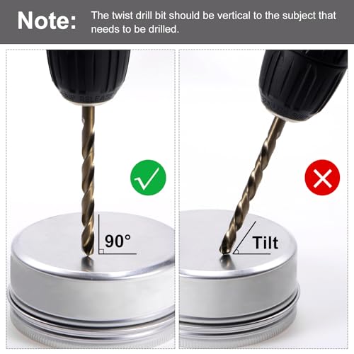 uxcell 3pcs 7/8" M35 Cobalt Twist Drill Bits, High-Speed Steel Jobber Drill Bit for Stainless Steel, Hardened Metal, Cast Iron, Aluminum, Copper, Soft Alloy Steel, Wood, Plastic 7/8" 3
