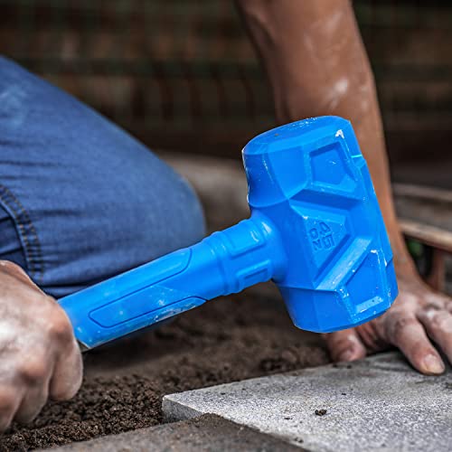 REAL STEEL Dead Blow Hammer 45 Oz Rubber Mallet Non-Marring and Sparking Resistant with Steel Shot-filled Head Ideal for DIY,Automotive,Furniture (0318) 45 ounce