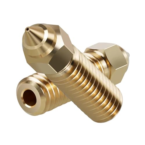 KOYOFEI 12PCS Brass Nozzles for K1 Max, 3D Printer Parts 6PCS 0.4mm, 3PCS 0.6mm, 0.8mm High Speed Brass Nozzle for Creality K1, Ender 3 V3 KE, CR-10 SE K1 Brass Multi-Size