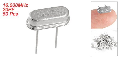50 Pcs 16.000MHz AT49S 20PF DIP Quartz Crystal Oscillator
