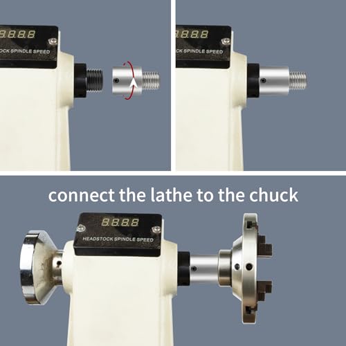Woodworking Lathe Headstock Spindle Adapter Convert 1-1/4''X8TPI to 1''X8TPI Thread Chuck Insert Adapter Turning Tool Accessories