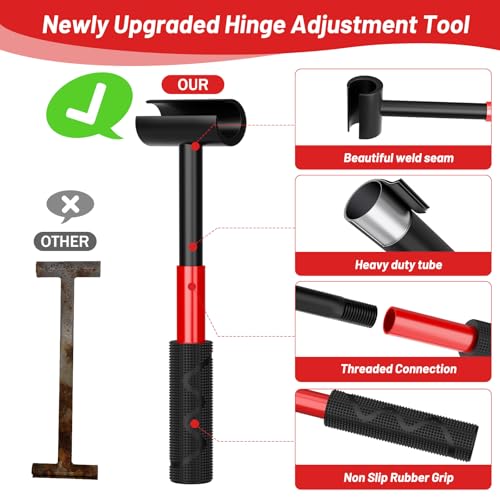 4-in-1 Door Hinge Adjustment Tool, Hinge Gap Adjusting Wrench Fits 14-25mm 4-in-1