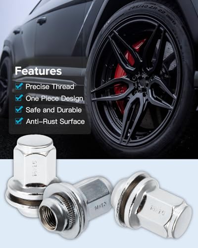 M14x1.5 Wheel Lug Nuts-20PCS For Land Rover,Length 1.8"(45mm)
