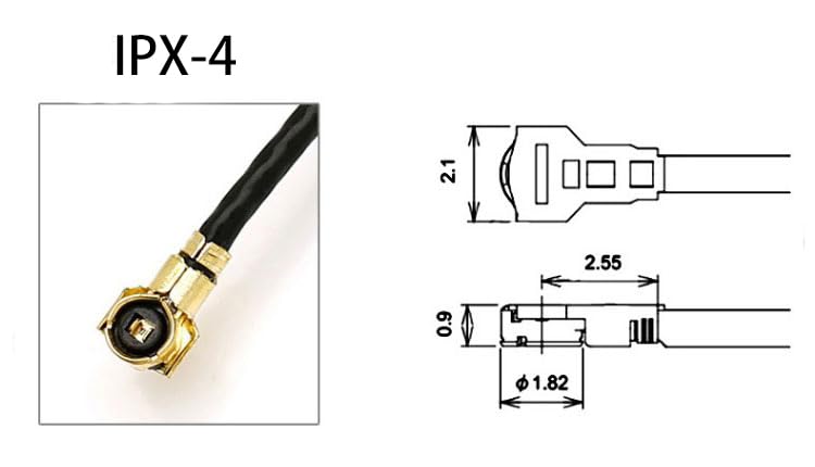 HiLetgo 2pcs 2.4G WiFi Antenna SMA to U.FL-4 2.4GHz 3dBi Antenna U.fl-4 to RP SMA Male for ZigBee Router 90 Degrees Right Angle Folded Lead 15CM