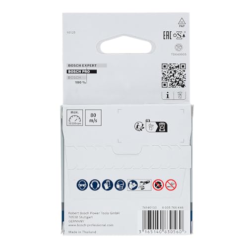 Bosch Professional Expert for Inox Cutting Disc (for Stainless Steel, 76 x 10 x 1 mm, Accessories Angle Grinder), Grey, Pack of 5 Einzelpack