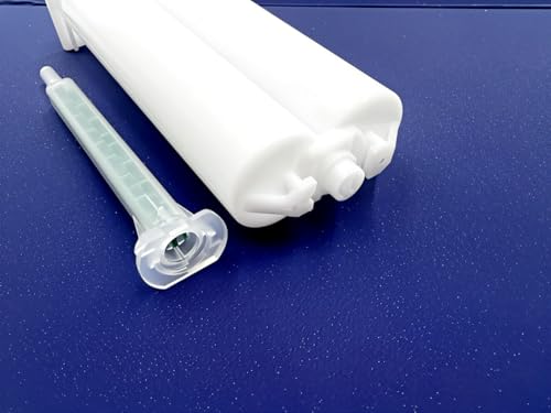 50 Pieces Epoxy Mixing Nozzles, Square Static Mixing Nozzle Adhesive Tips, Suitable for AB Resin Mixer Adhesive Cartridges Gun 50ml / 1.7oz (1:1/1:2 Ratio)