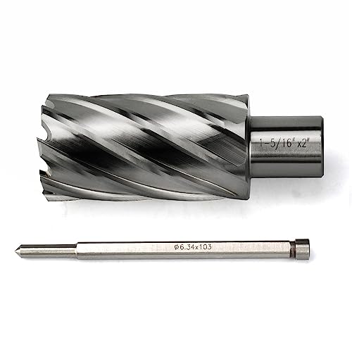 Annular Cutter JESTUOUS 3/4 Inch Weldon Shank 1-5/16 Cut Dia 2 Cut Depth