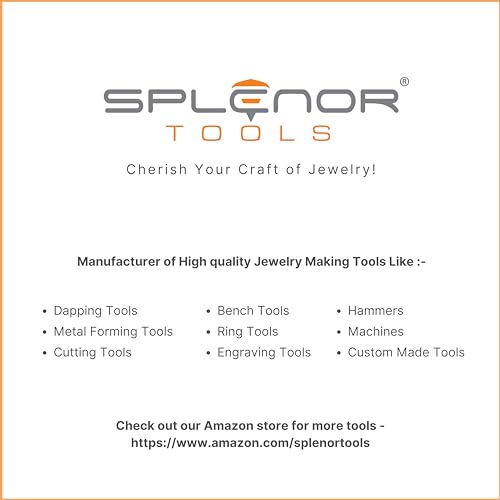 Splenor Tools 5 Round Punch Disc Cutter - for Jewelry Making - Metal Working & Cutting Tool - Size ½ to 1"