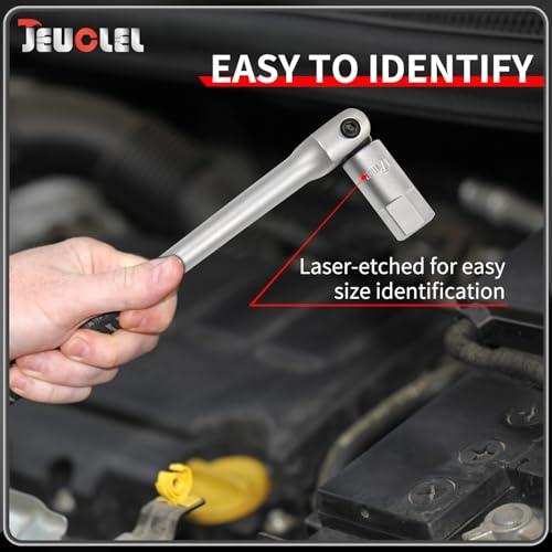 20PCS 3/8" Drive Oil Drain Sump Plug Key Set, Drain Plug Socket Kit