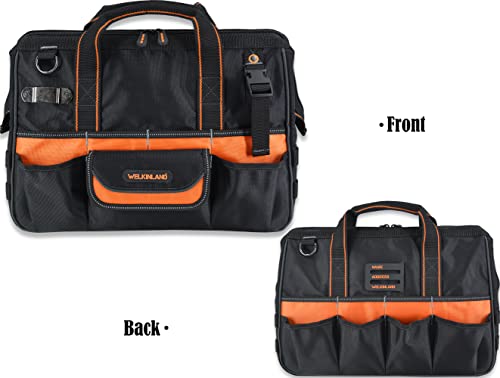 WELKINLAND 16" Tool Bags, 34-Pocket Electrician Tool Bag For Men