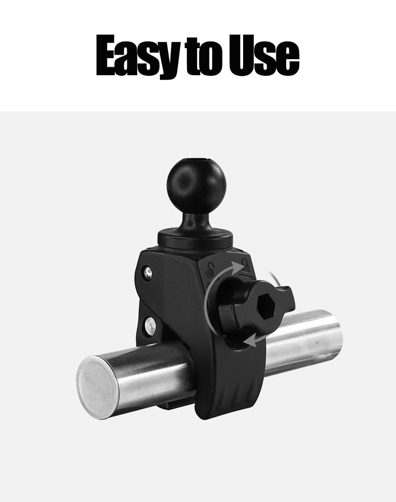 Strg C Size 1.5"" Ball Mounts Ball Base with Big Clamp, Ball Mount Base Compatible with RAM and 1.5 Inch Ball Double Socket Arm Systems from Arkon, iBolt and Tackform Enterprise Series, Black 1.5" Big Clamp Base