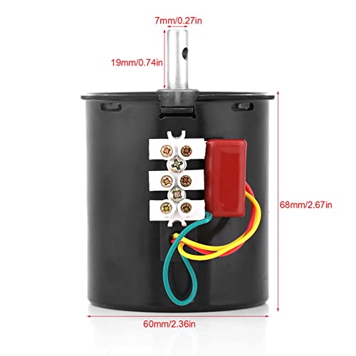 68KTYZ Motor CW/CCW Synchronous Motor Permanent Magnet 220V 28W (20rpm) Mini Electric Motor 220V with Dimmer